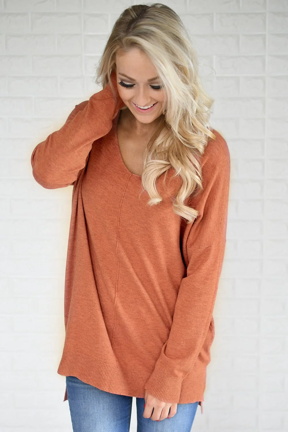 Hold On To Me Sweater ~ Pumpkin Spice - Image 3