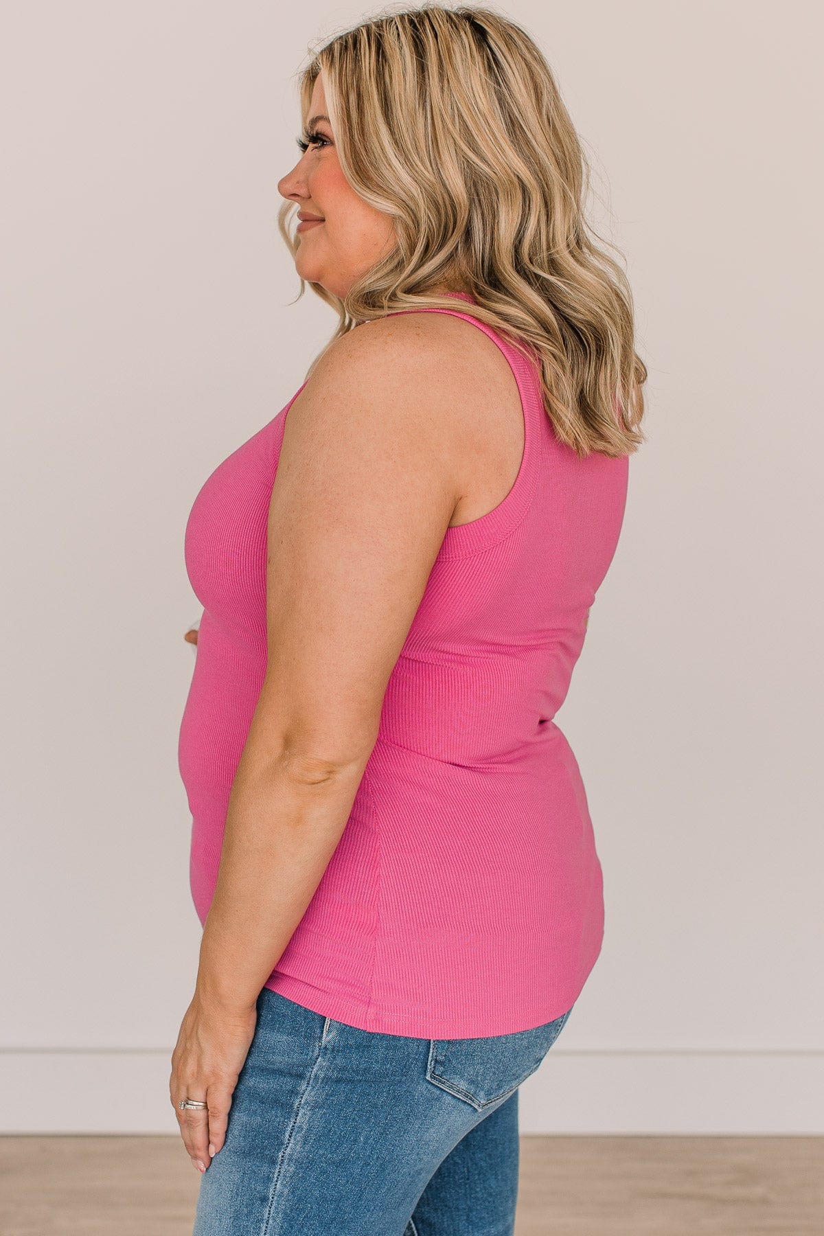 Holding On To Love Knit Tank Top- Pink - Image 6