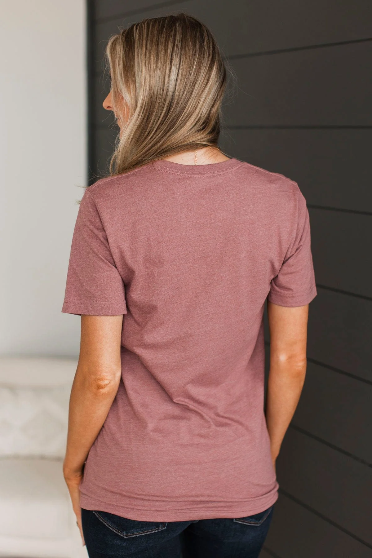 "Homebody" Graphic Tee- Dark Mauve - Image 8