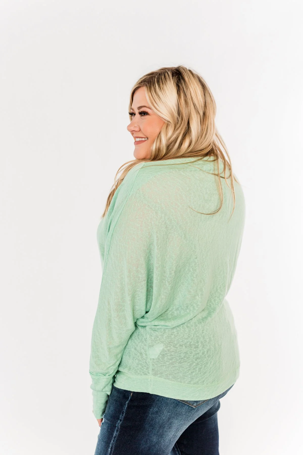 Hometown Cutie Lightweight Dolman Top- Mint - Image 14