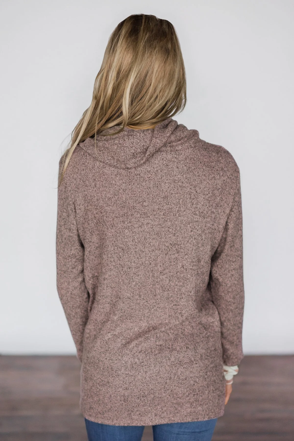 Honey I'm Home Purple Cowl Neck Top - Image 4