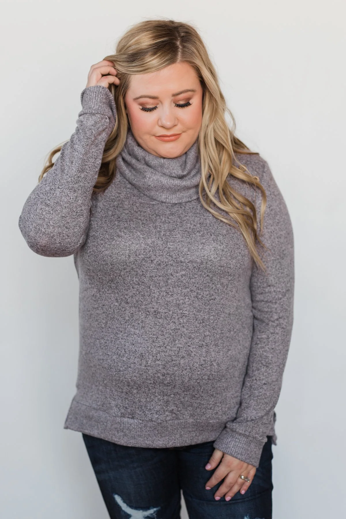 Hooked on a Feeling Cowl Neck Top - Lavender - Image 10