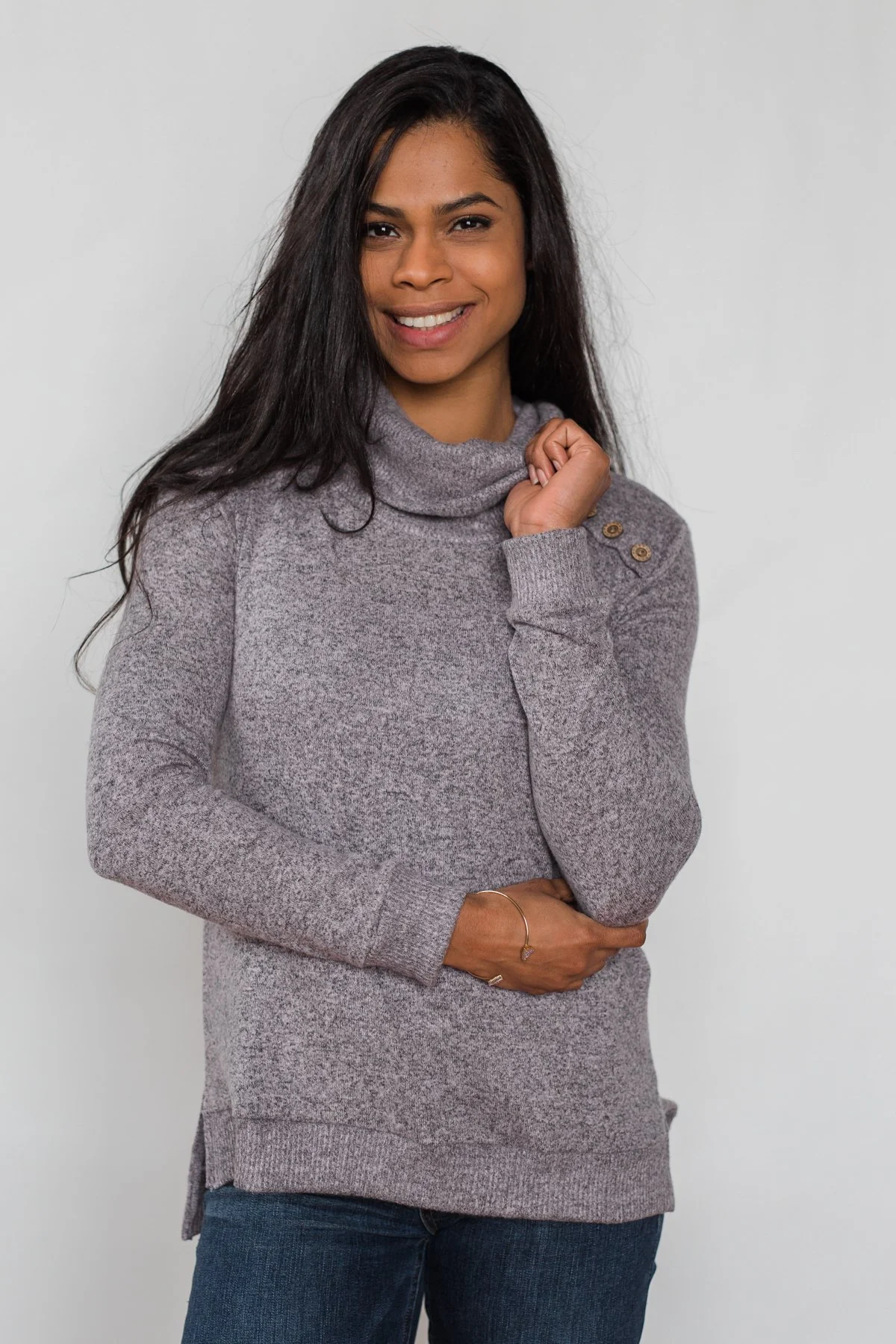 Hooked on a Feeling Cowl Neck Top - Lavender - Image 14