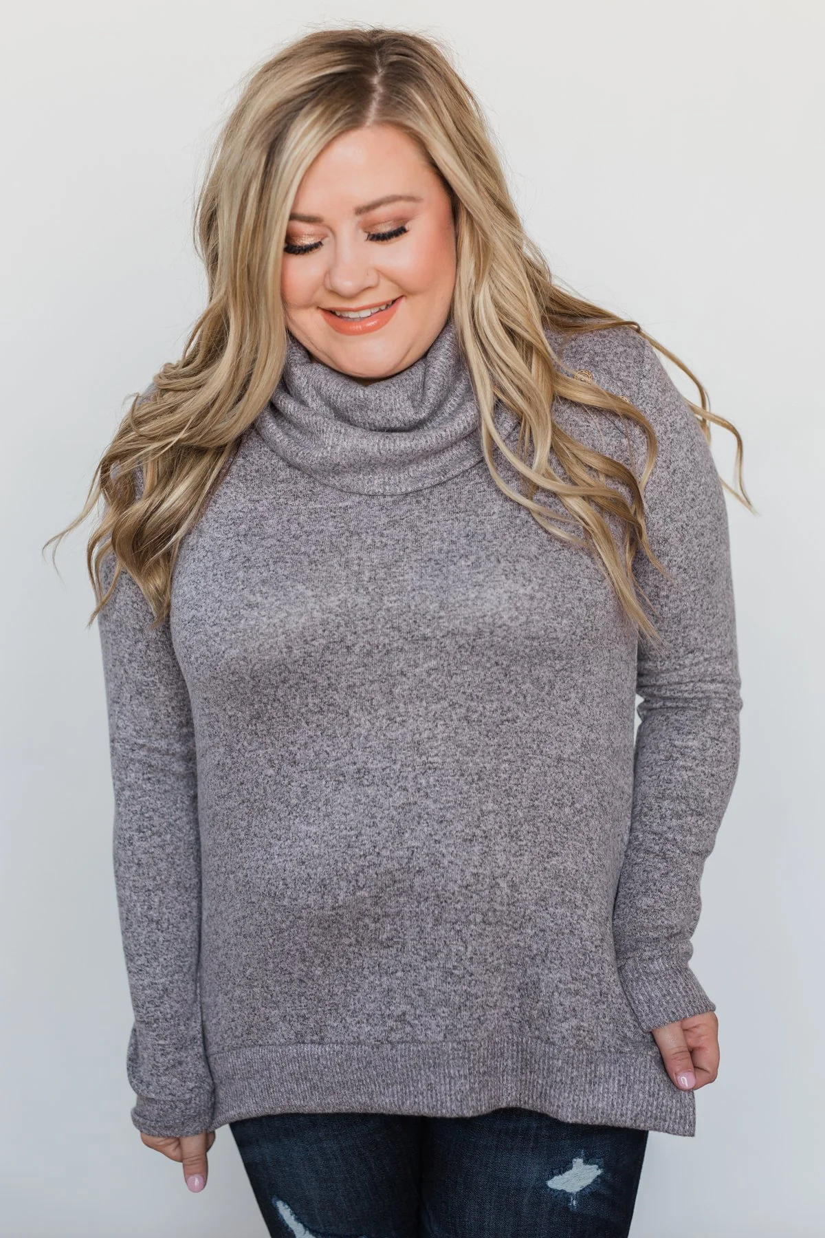 Hooked on a Feeling Cowl Neck Top - Lavender - Image 3