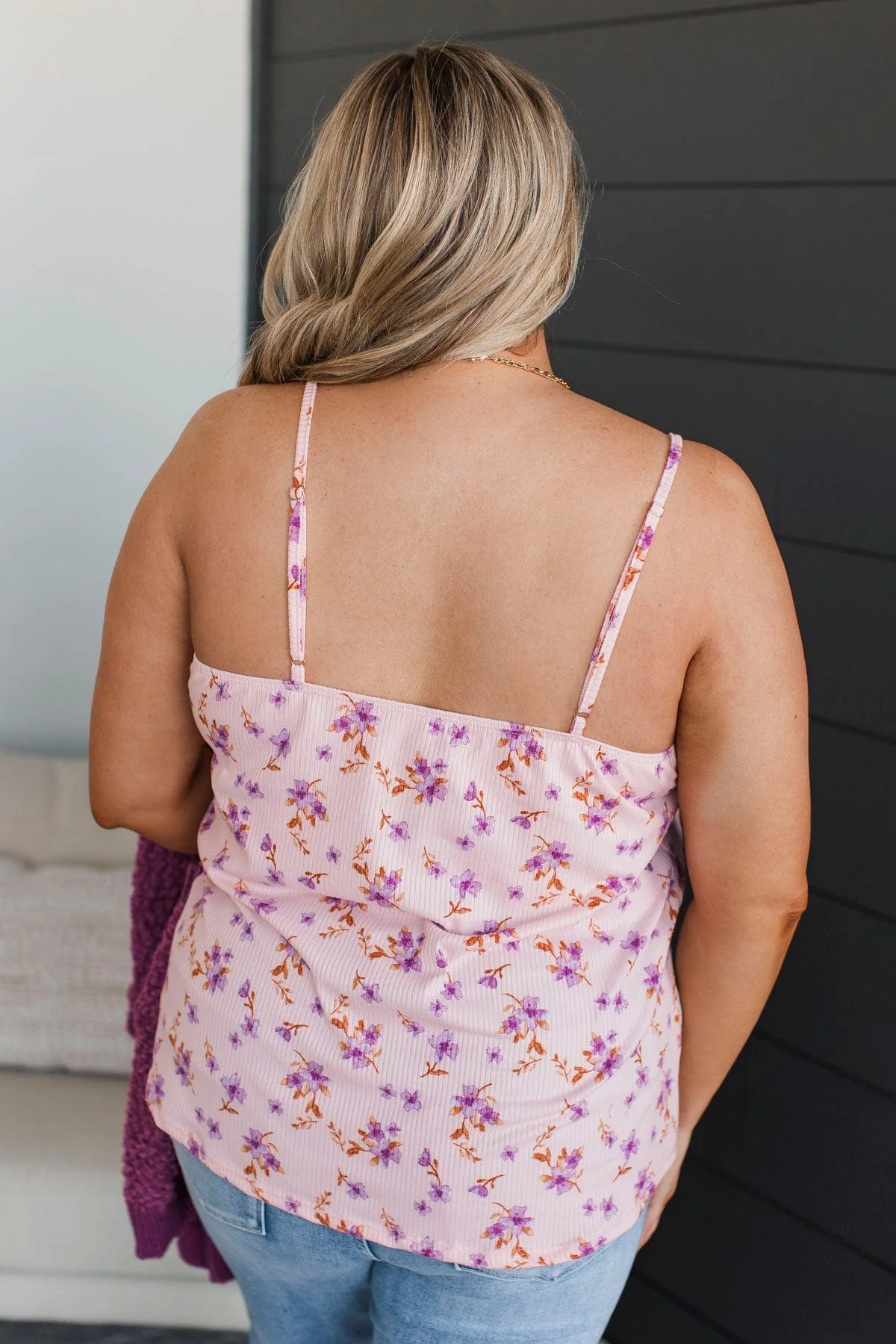 Hopelessly Yours Floral Tank Top- Blush - Image 7