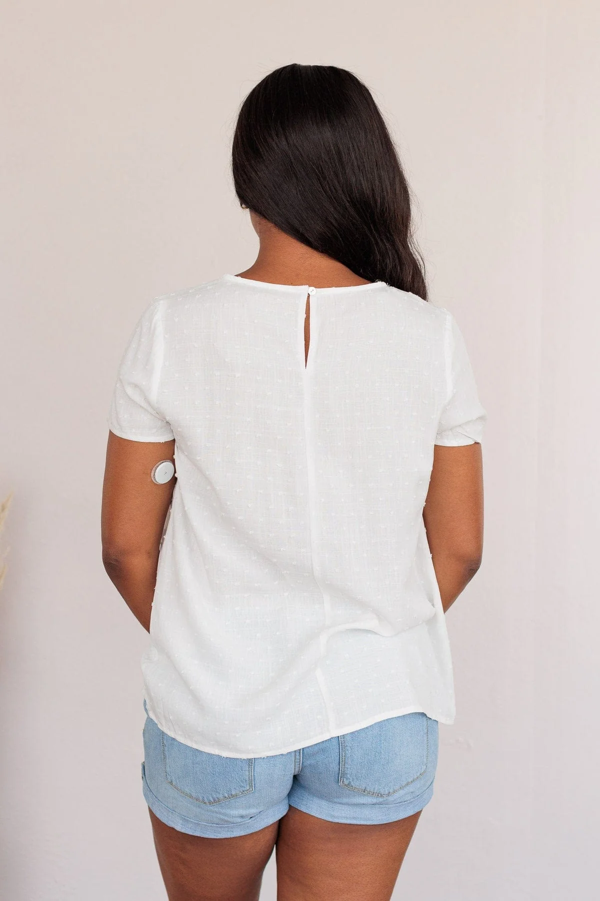 How Can I Resist Babydoll Blouse- White - Image 12