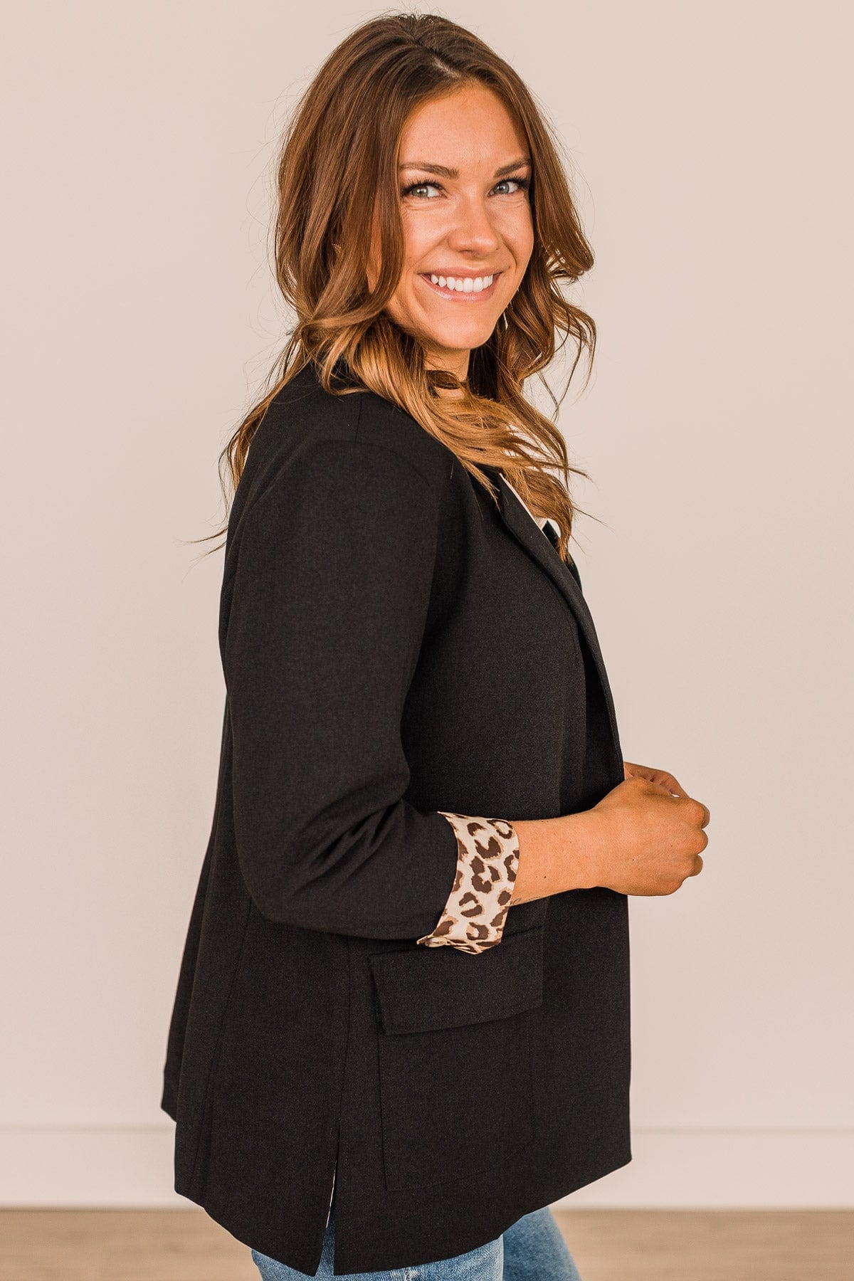 Hungry For Success Button Blazer- Black - Image 6