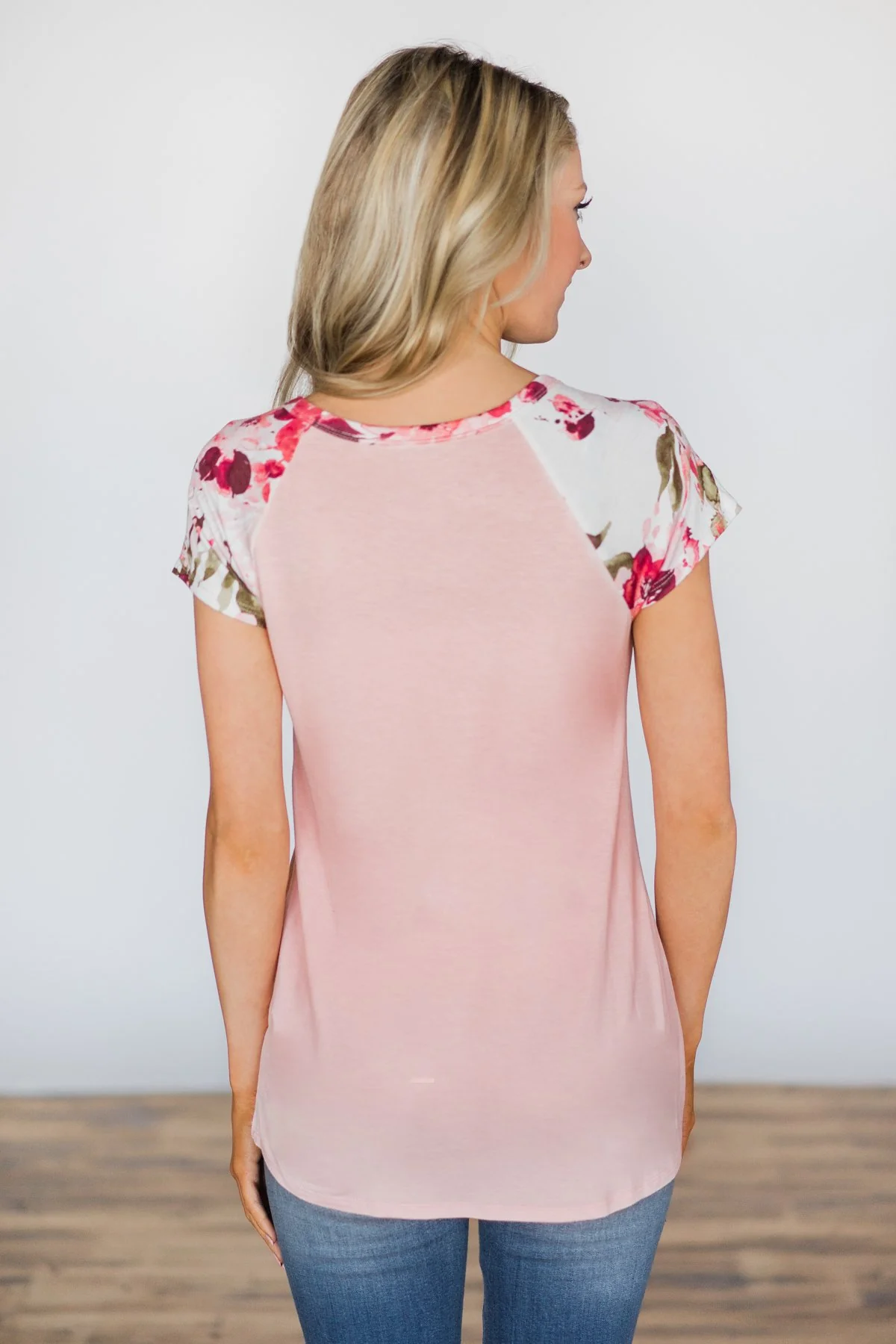 I Decide My Vibe Blush Floral Top - Image 5