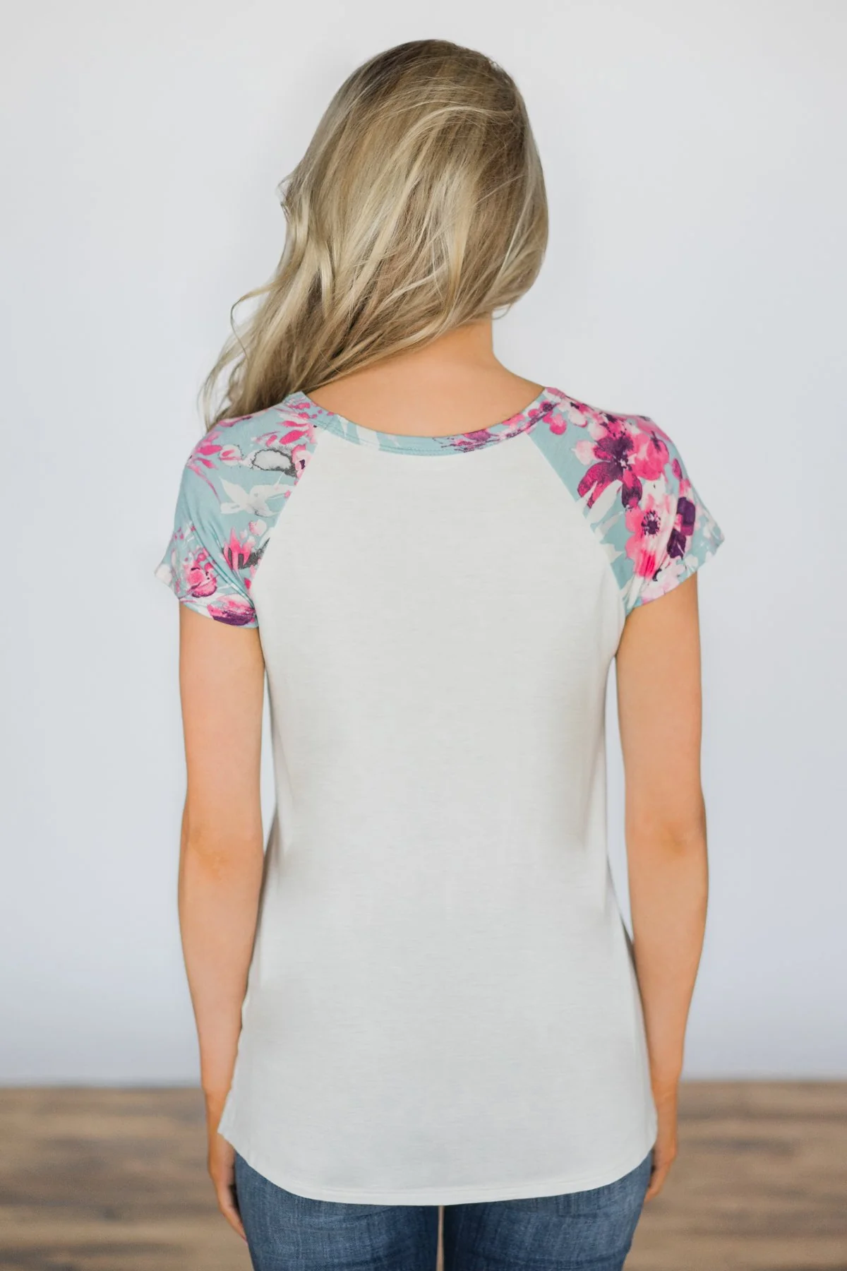 I Decide My Vibe Ivory Floral Top - Image 5