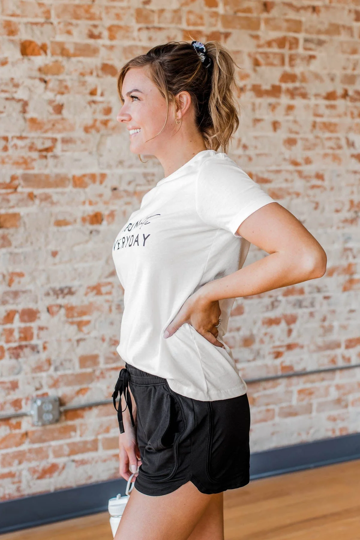 "I Run Late Everyday" Graphic Tee- White - Image 6