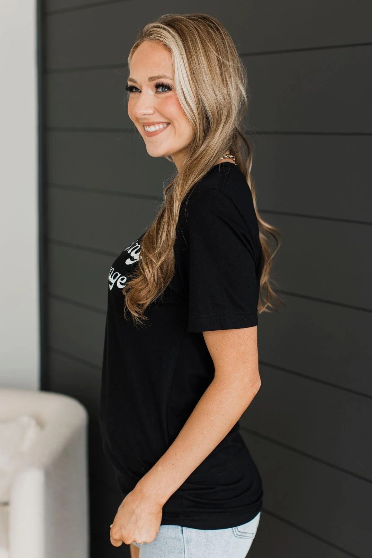 "Iced Coffee Is My Love Language" Graphic Tee- Black - Image 6