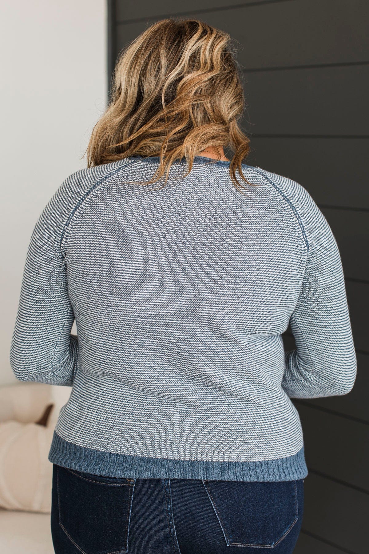Idyllic Moments Knit Sweater- Indigo - Image 11