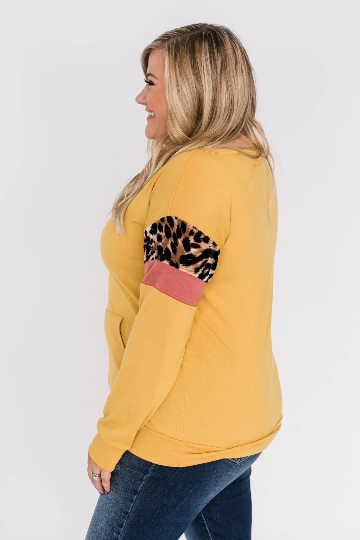 If I Were You Pullover Top- Mustard - Image 8