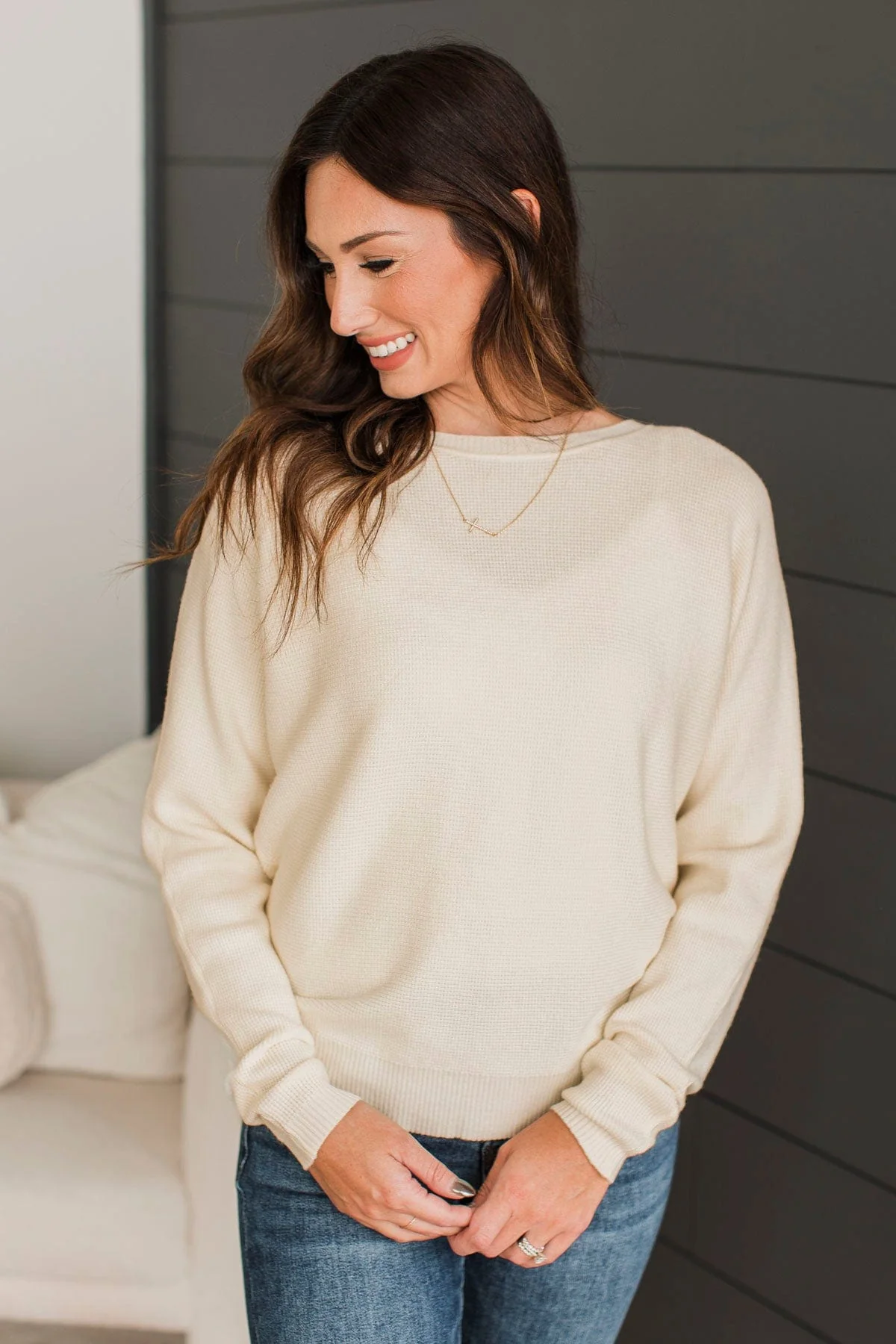 Immediate Yes Knit Sweater- Ivory - Image 3