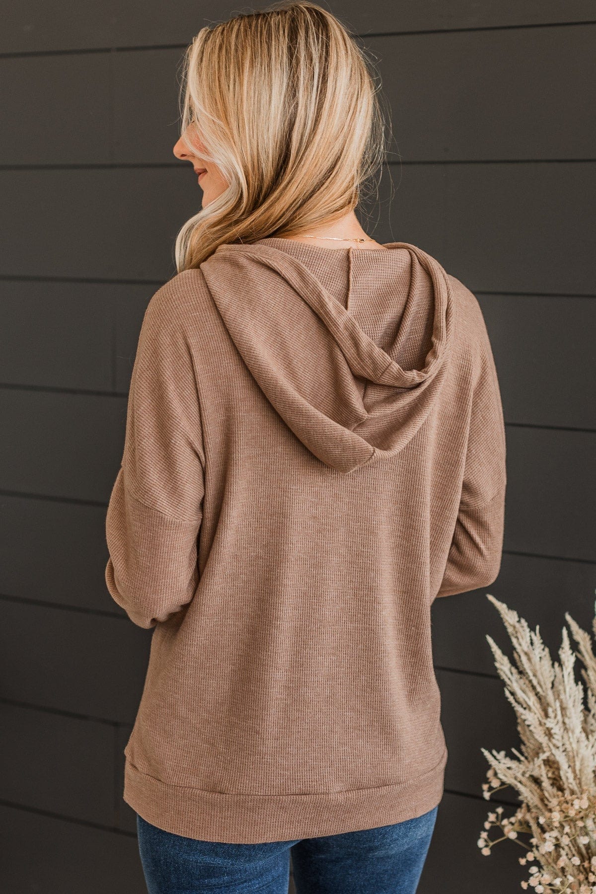 Impressed By You Hooded Top- Mocha - Image 7