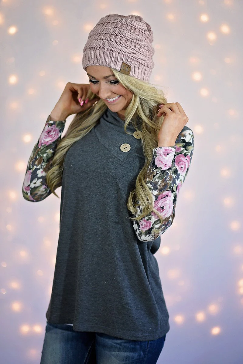 In Bloom Top ~ Grey - Image 5