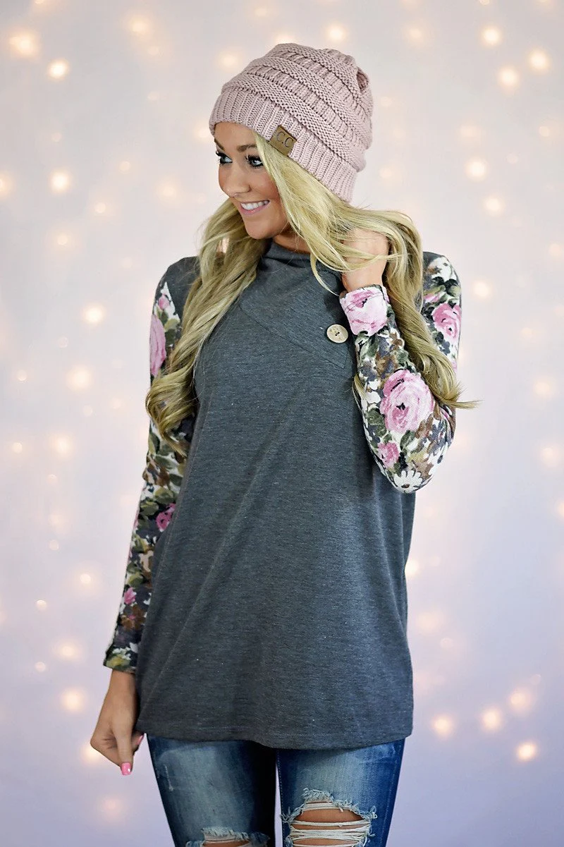 In Bloom Top ~ Grey - Image 6