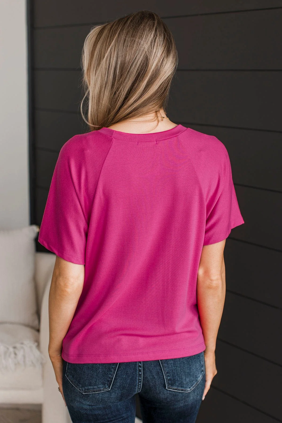 In Plain View Knit Top- Hot Pink - Image 6