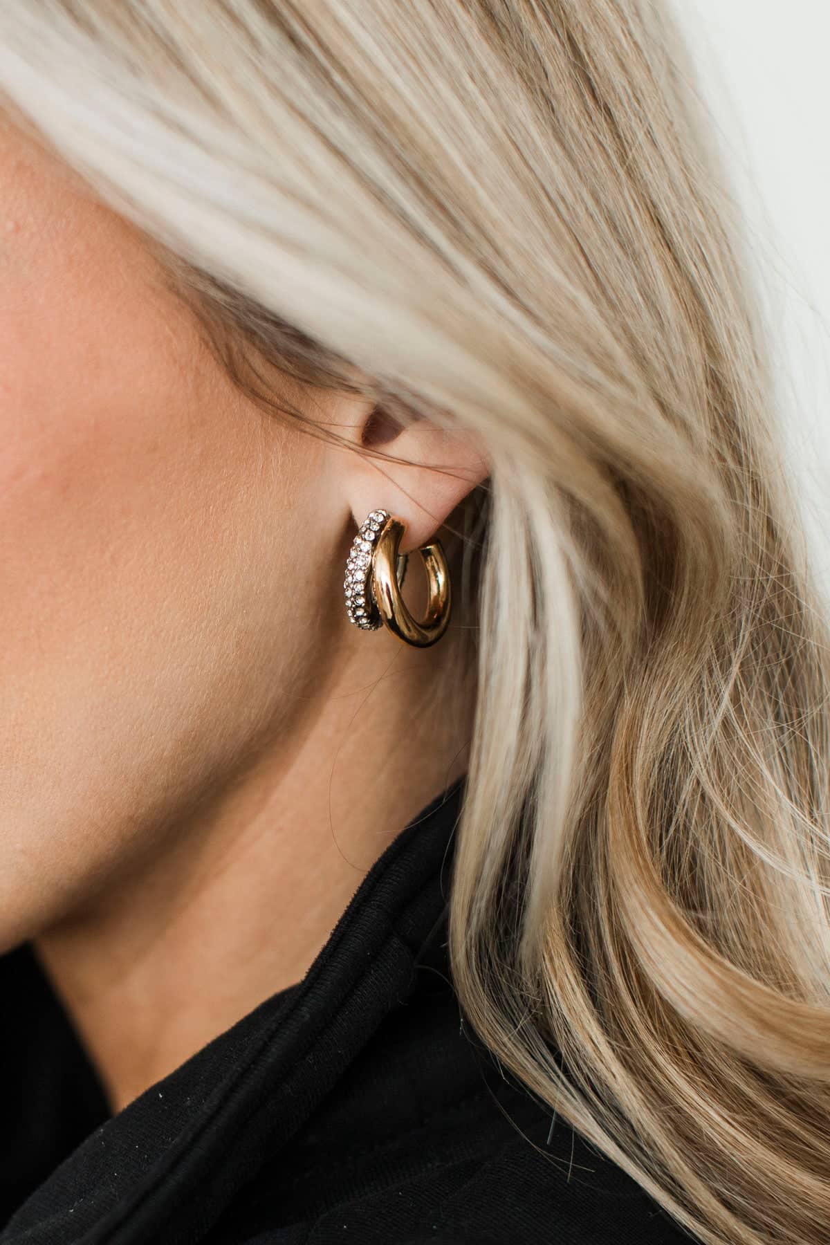 Incredible Style Double C-Hoop Earrings- Gold & Silver