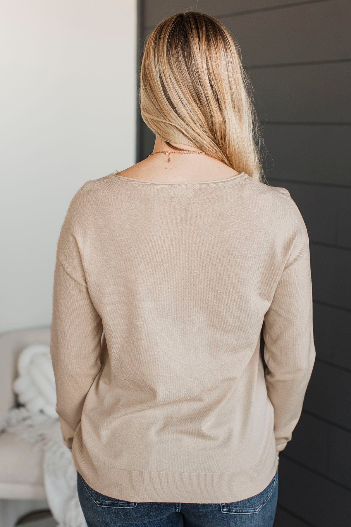 Infatuated With You Knit Sweater- Almond - Image 7
