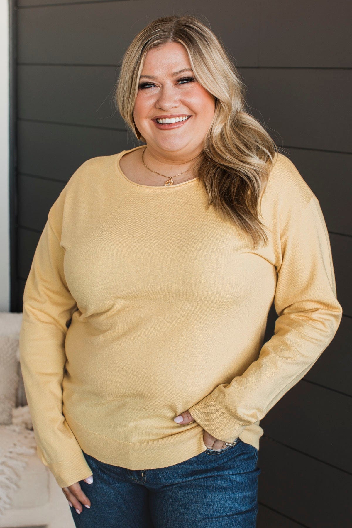 Infatuated With You Knit Sweater- Yellow - Image 4