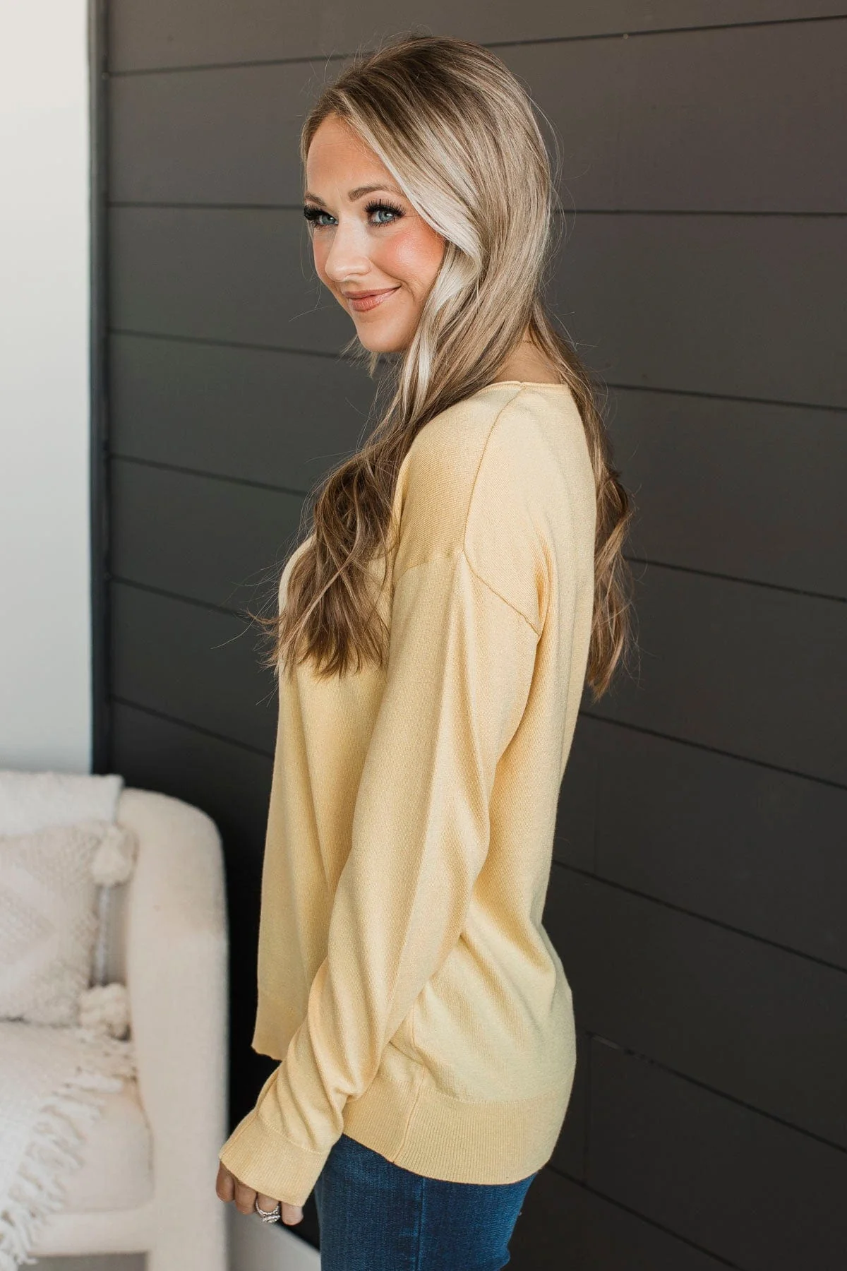 Infatuated With You Knit Sweater- Yellow - Image 5