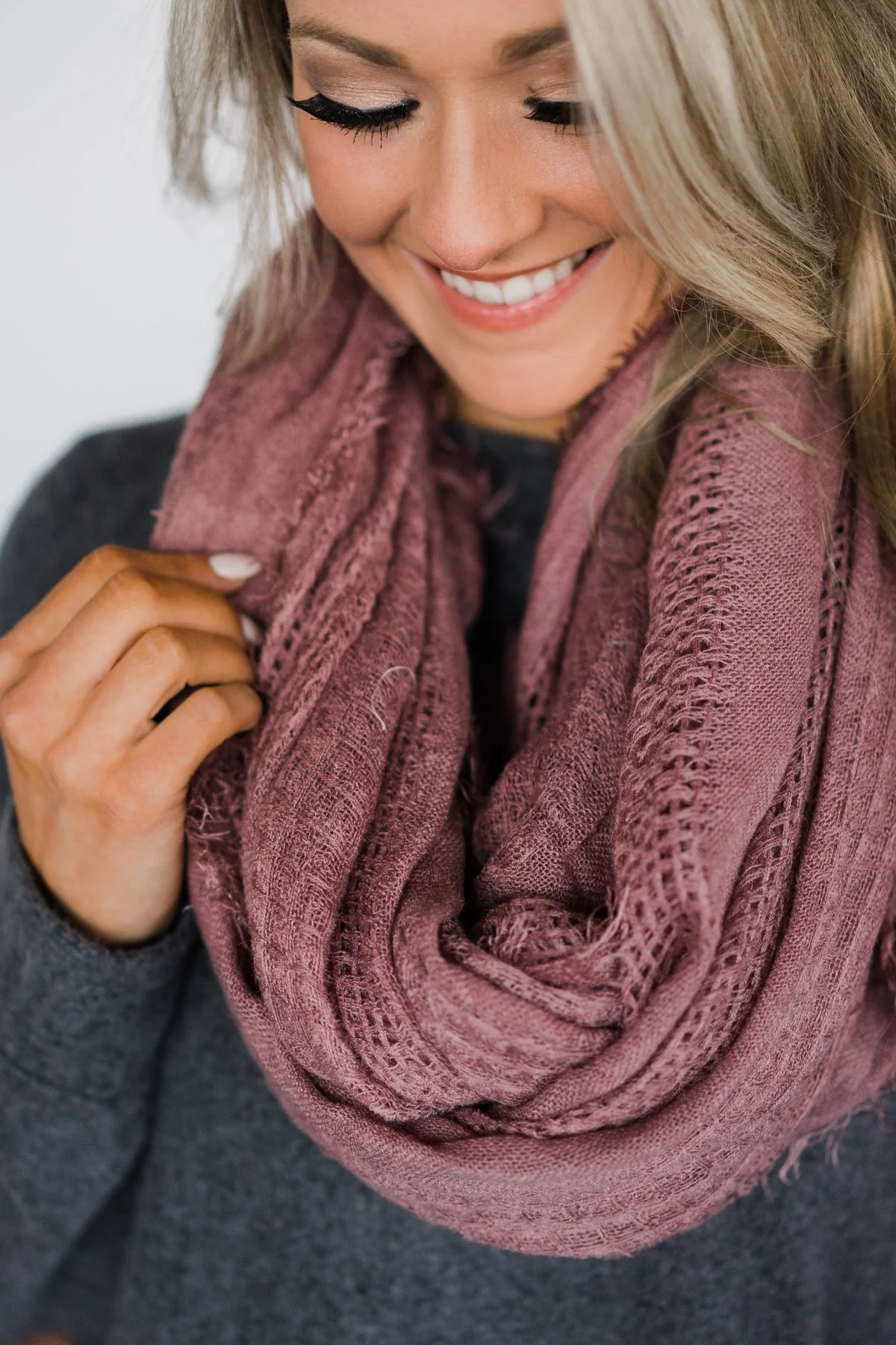 Infinity Scarf - Light Mulberry - Image 3