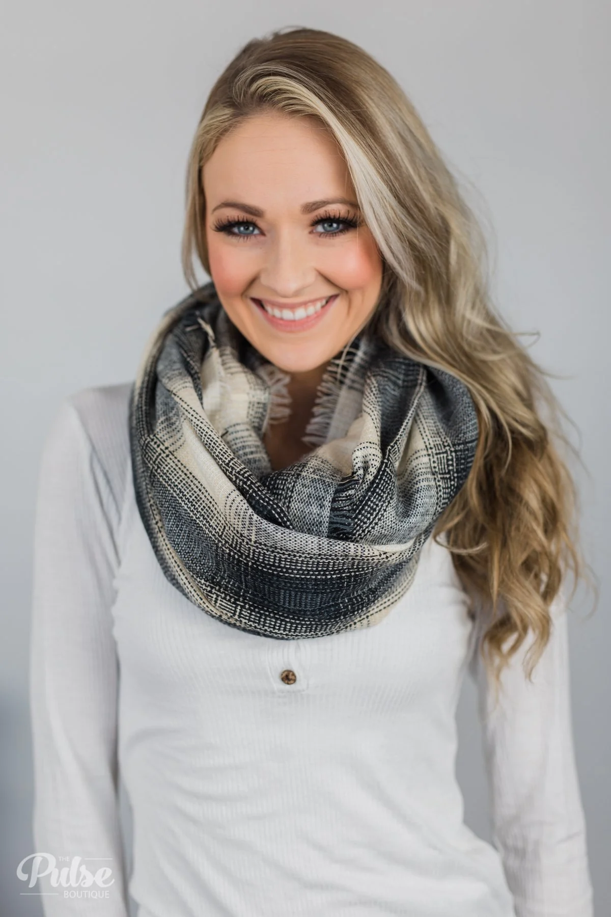 Infinity Scarf- Oatmeal, Slate, Black