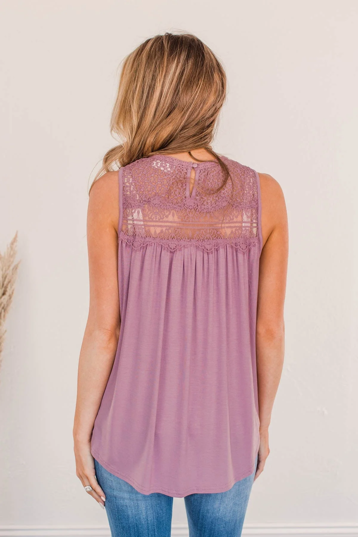 Intertwined Forever Lace Tank- Lilac - Image 15