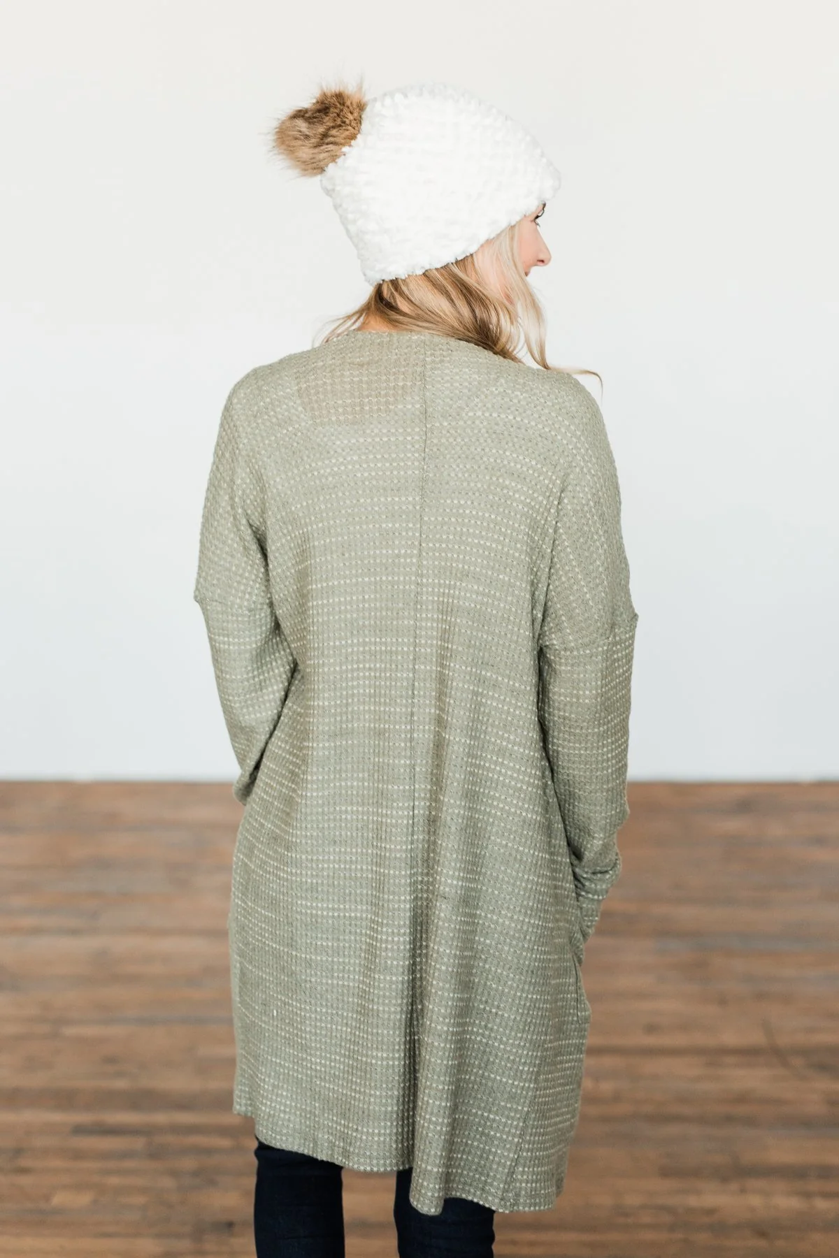 Into The Stars Lightweight Cardigan- Sage - Image 13
