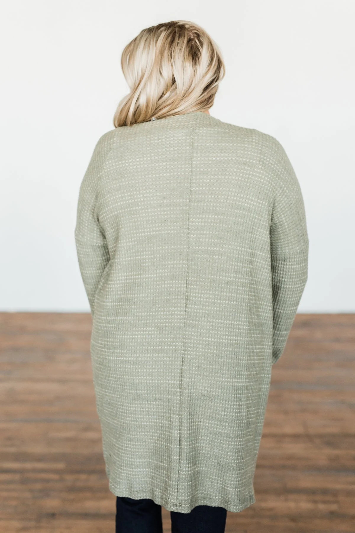 Into The Stars Lightweight Cardigan- Sage - Image 14