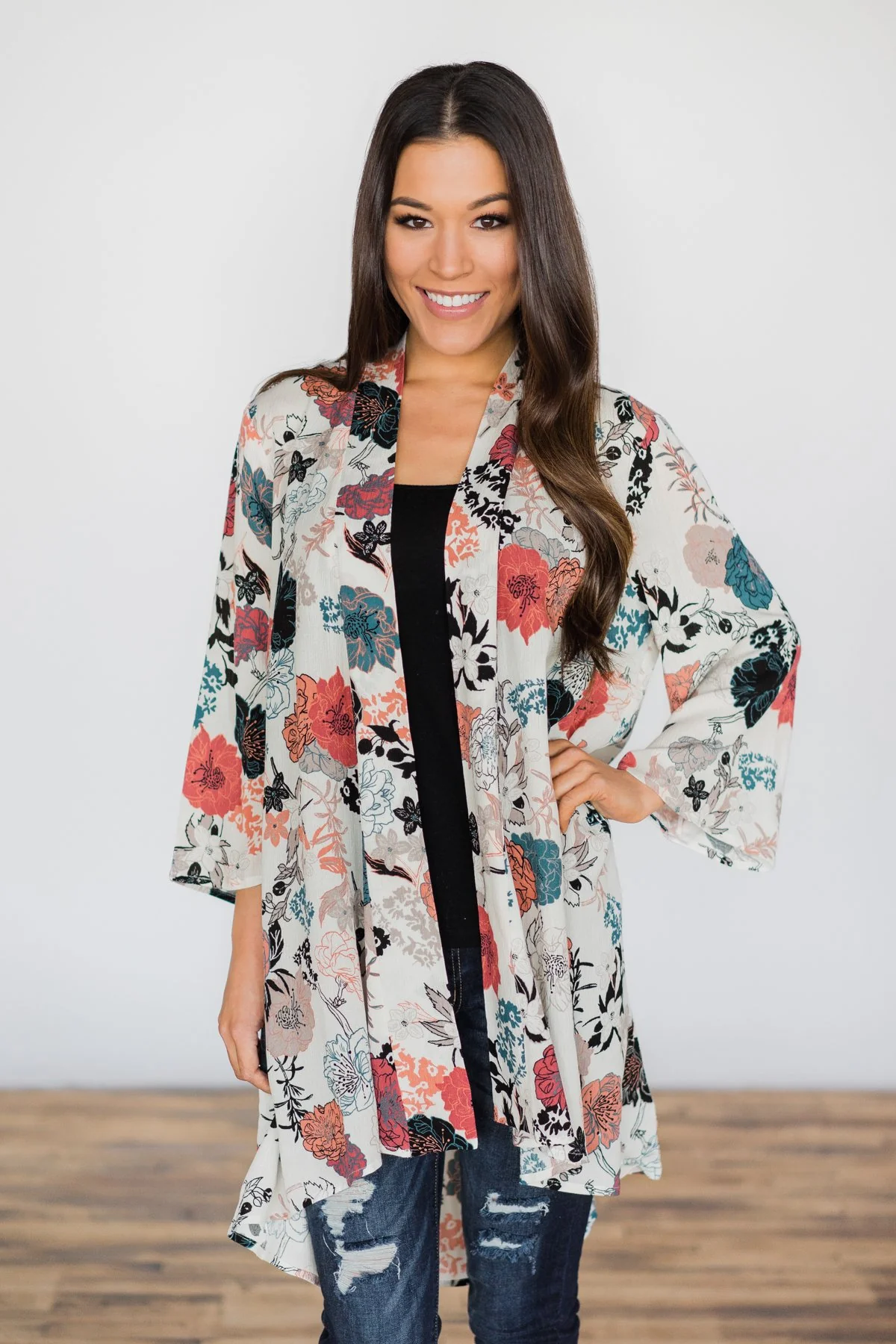Isn't She Lovely Floral Kimono - Image 3