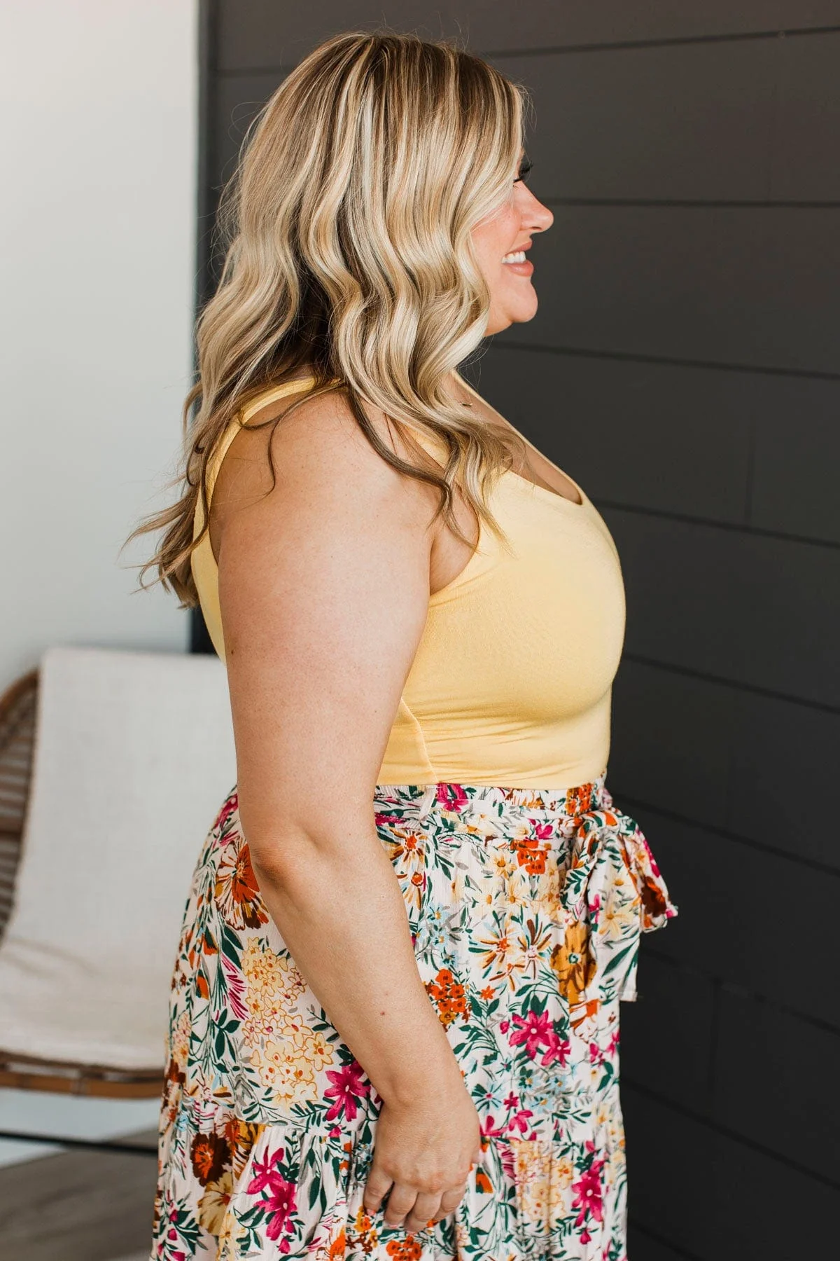 Isn't She Lovely Knit Tank Top- Yellow - Image 6