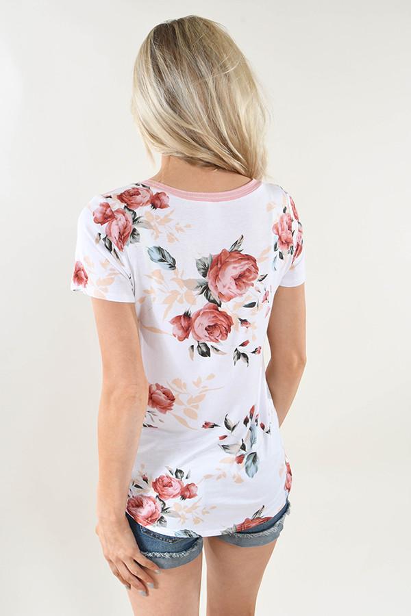 Isn't That Peachy Floral Pocket Top - Image 6