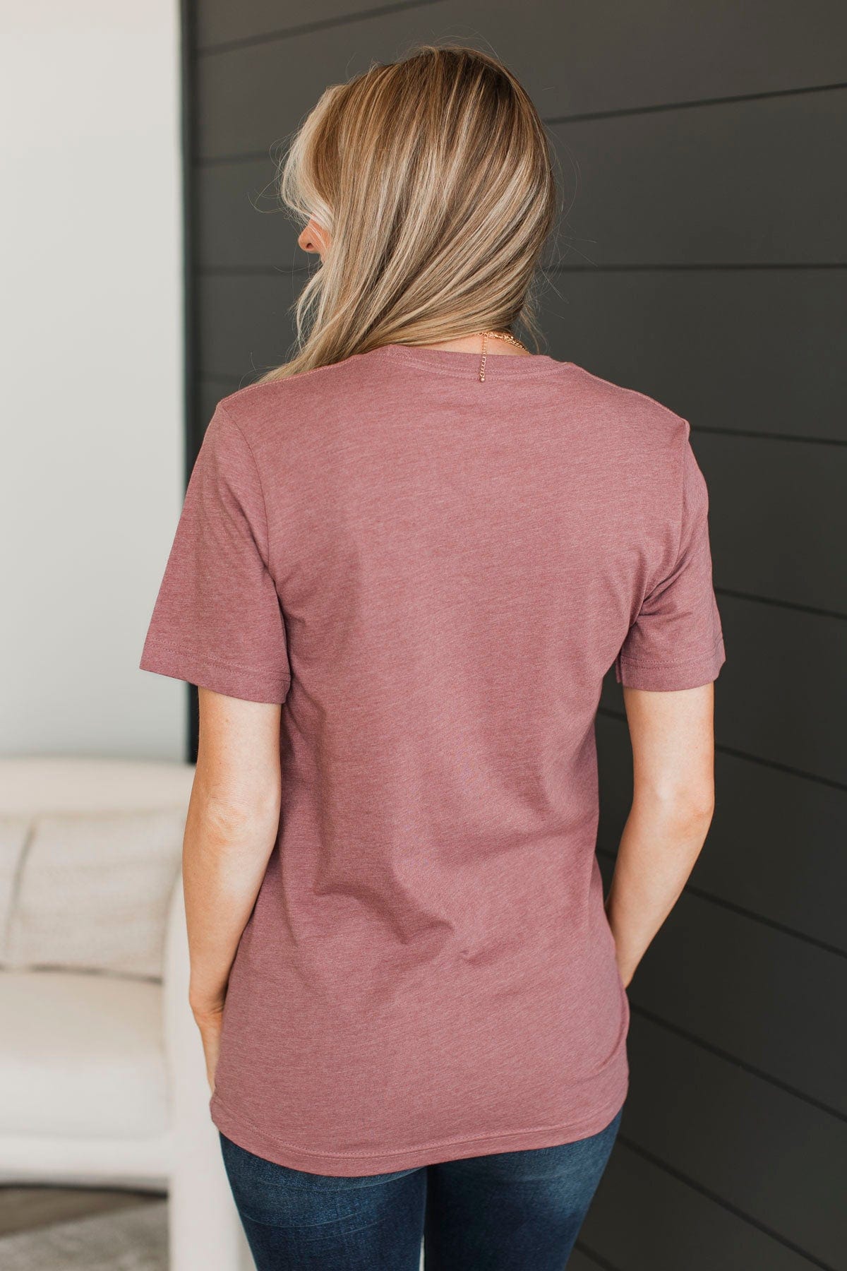 "It Is Well With My Soul" Graphic Tee- Mauve - Image 7