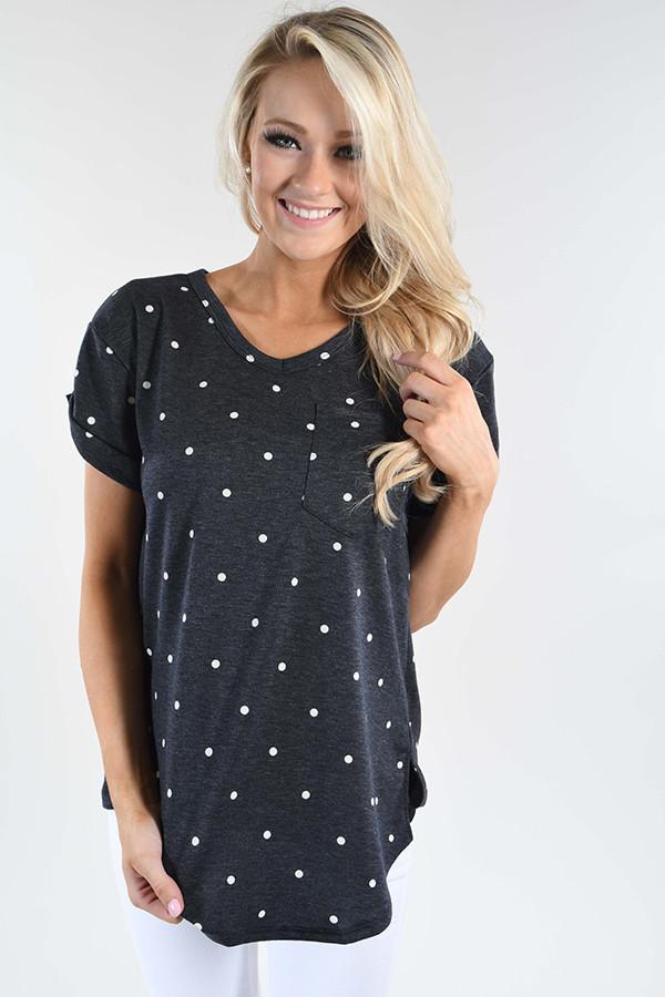 It's All About the Dots Top - Deep Navy - Image 2