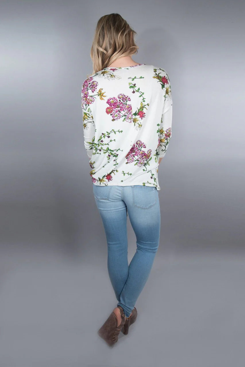 Ivory Knot Floral Top - Image 6