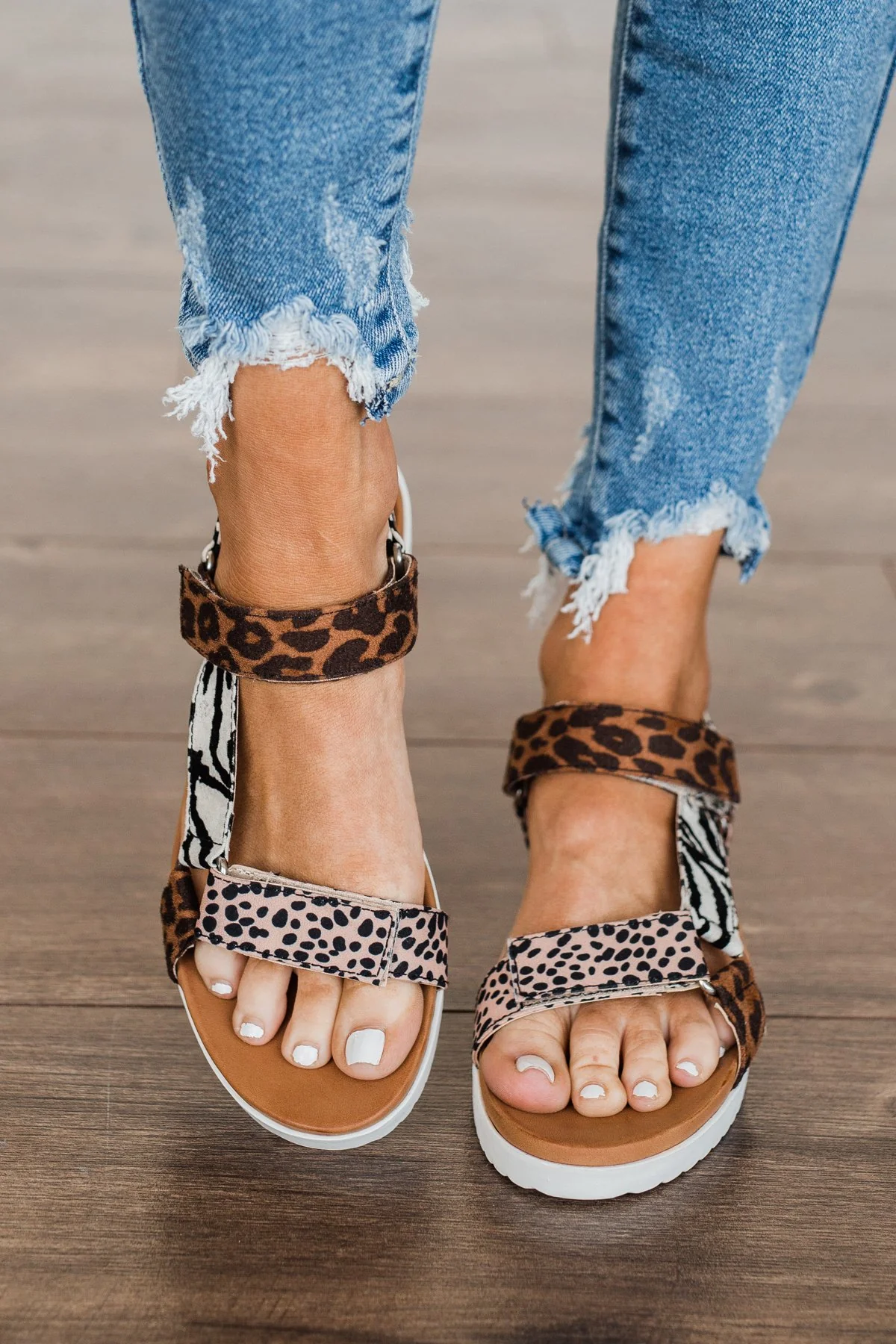 Jellypop Quests Sandals- Animal Multi Fabric - Image 2