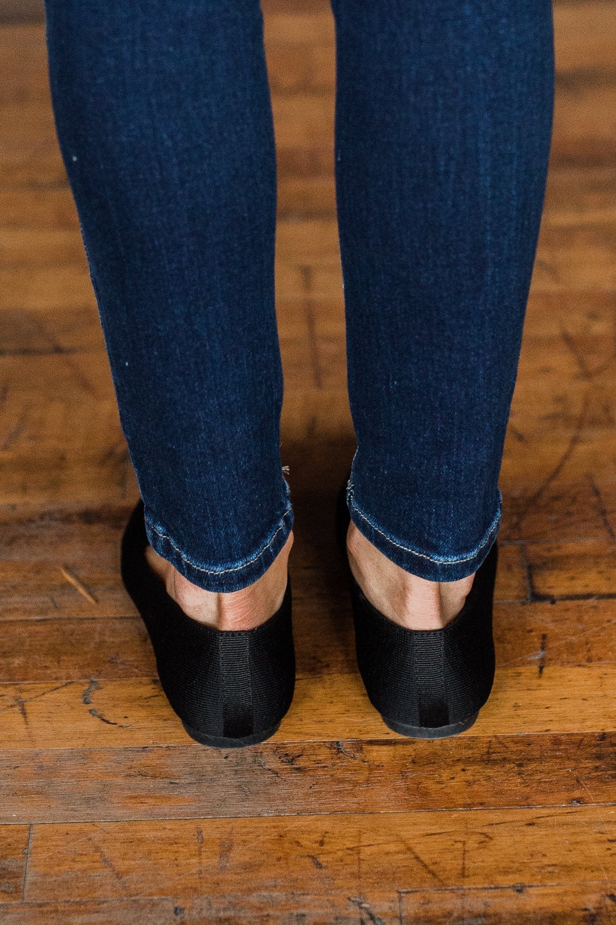 JellyPop Marrianne Flats- Black Knitted - Image 4
