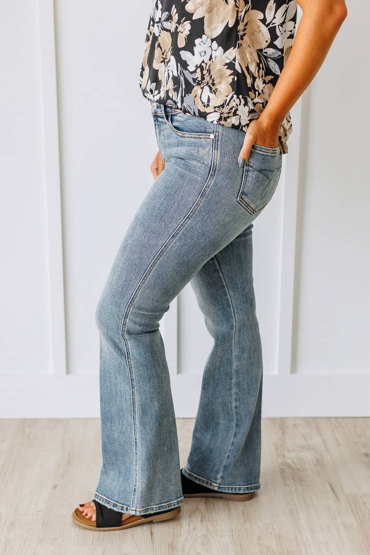 Judy Blue Low Rise Bootcut Jeans- Liliana Wash - Image 5