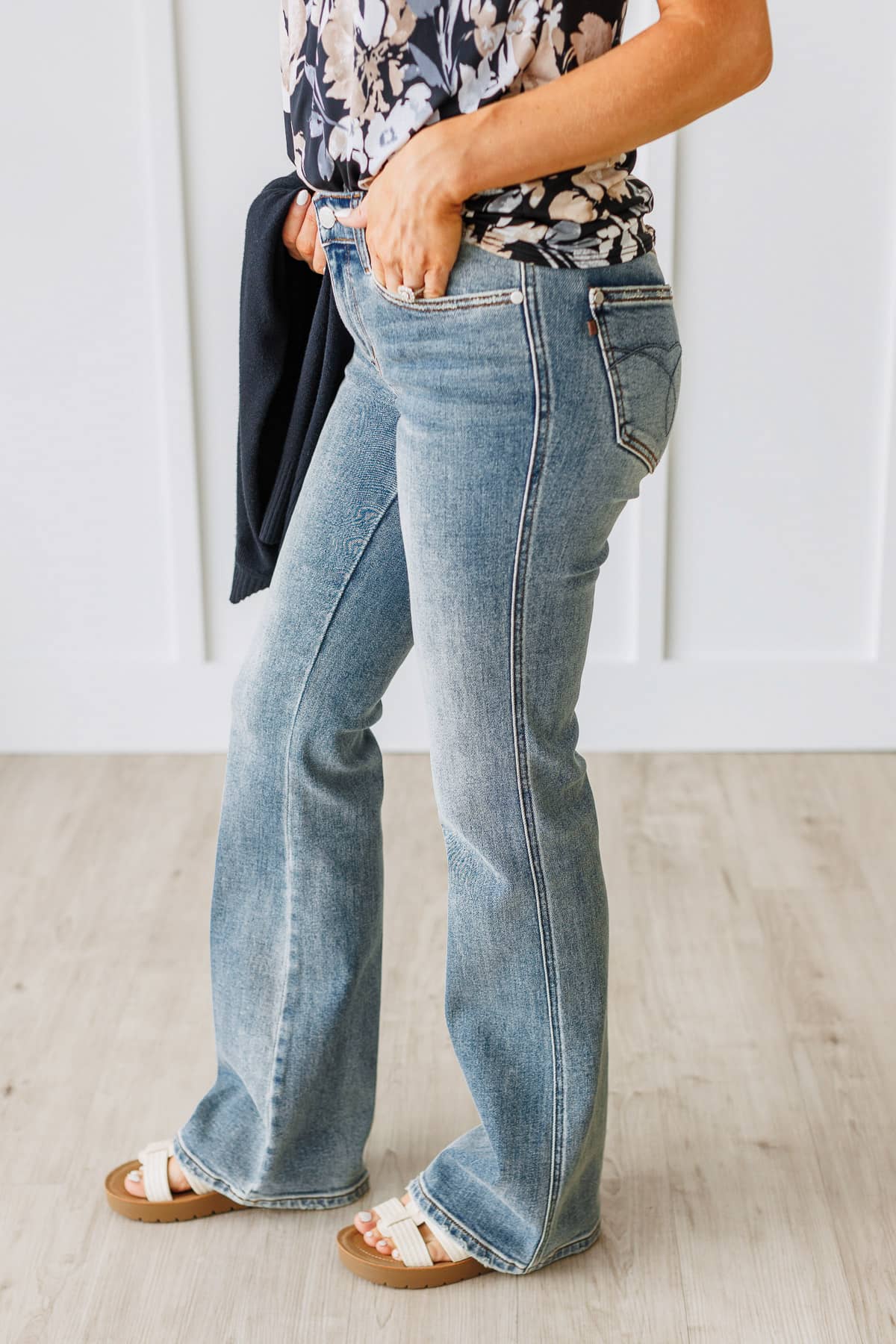 Judy Blue Low Rise Bootcut Jeans- Liliana Wash - Image 6