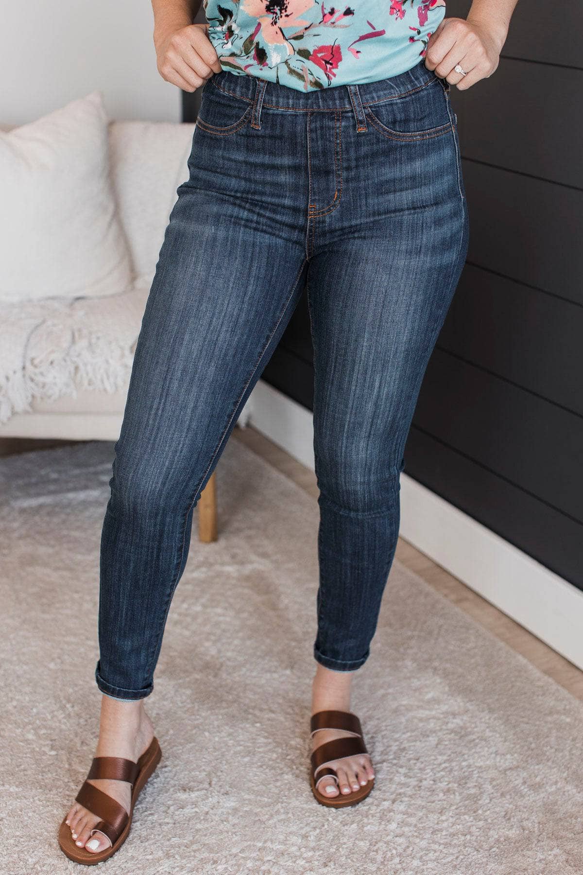Judy Blue Skinny Jeans- Essie Wash - Image 3