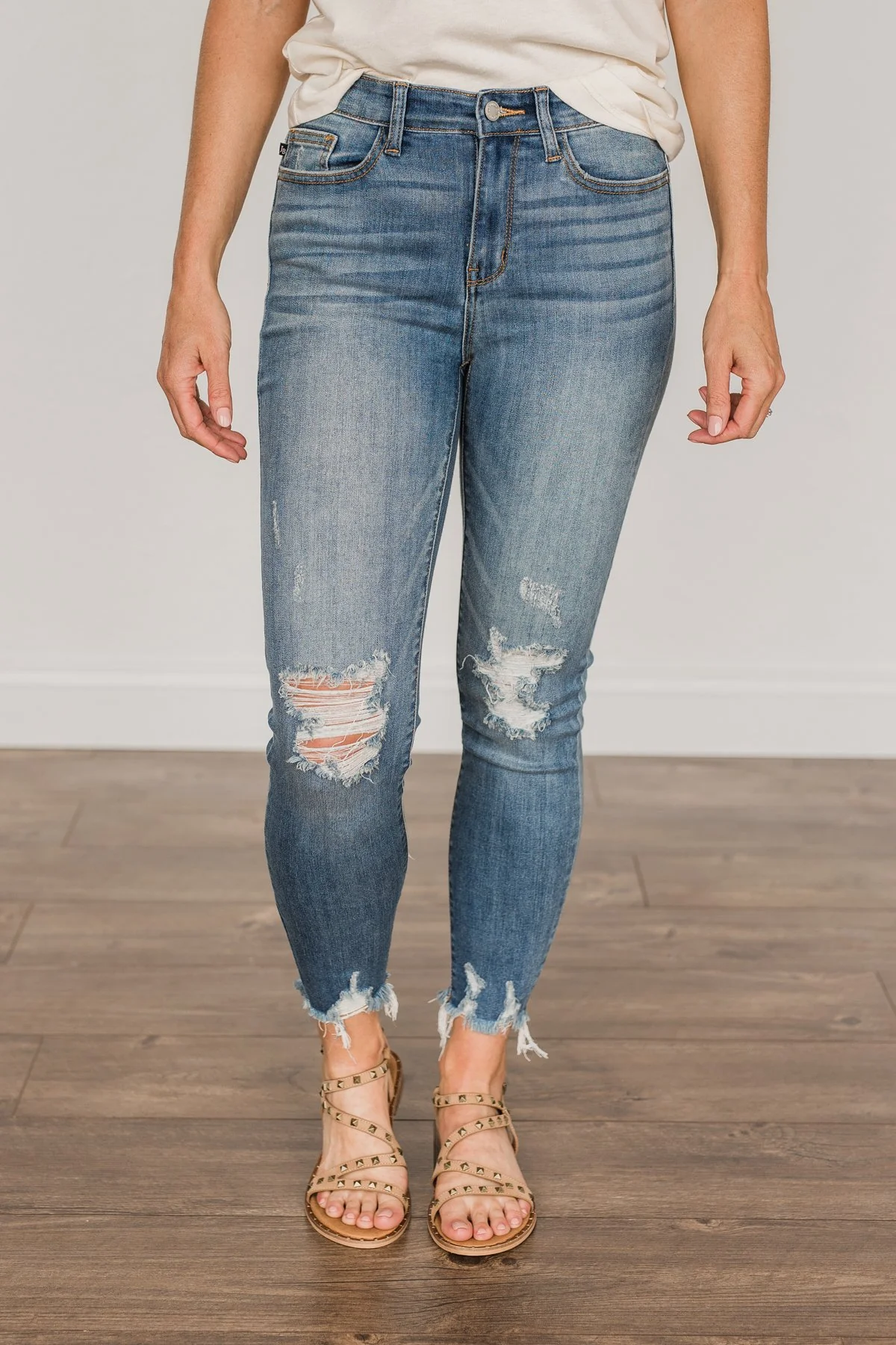 Judy Blue Skinny Jeans- Farrah Wash - Image 6