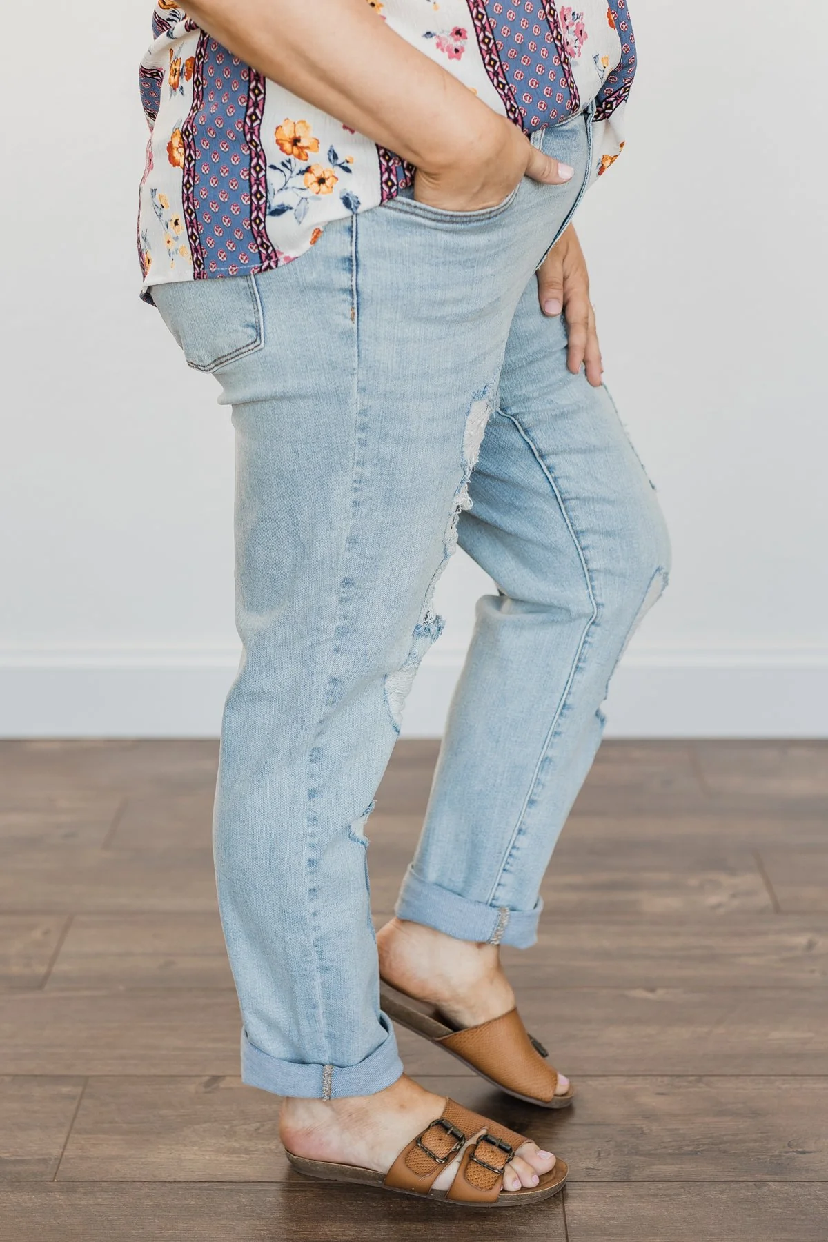 Judy Blue Boyfriend Jeans- Trinity Wash - Image 10
