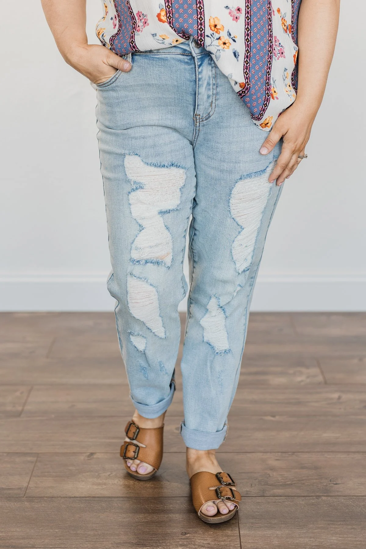 Judy Blue Boyfriend Jeans- Trinity Wash - Image 8
