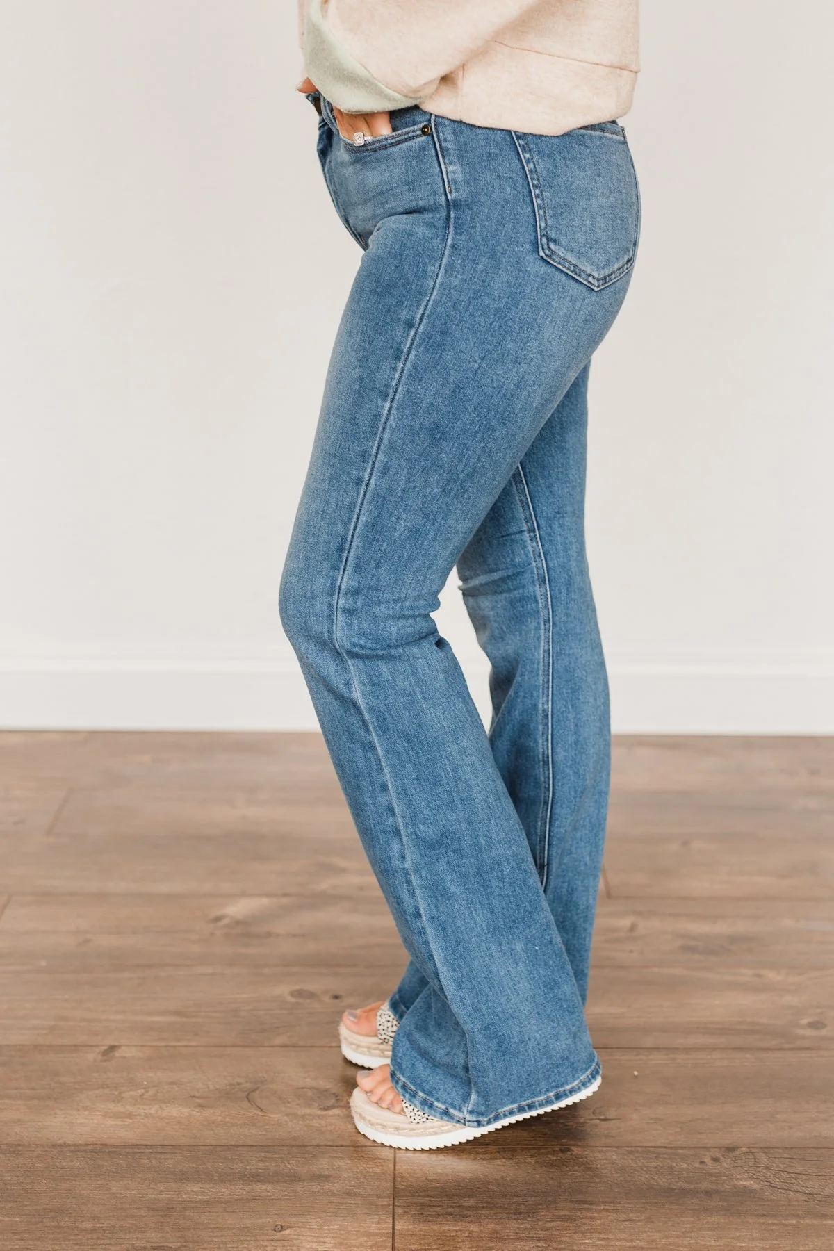 Just USA Skinny Flare Jeans- Phoebe Wash - Image 7
