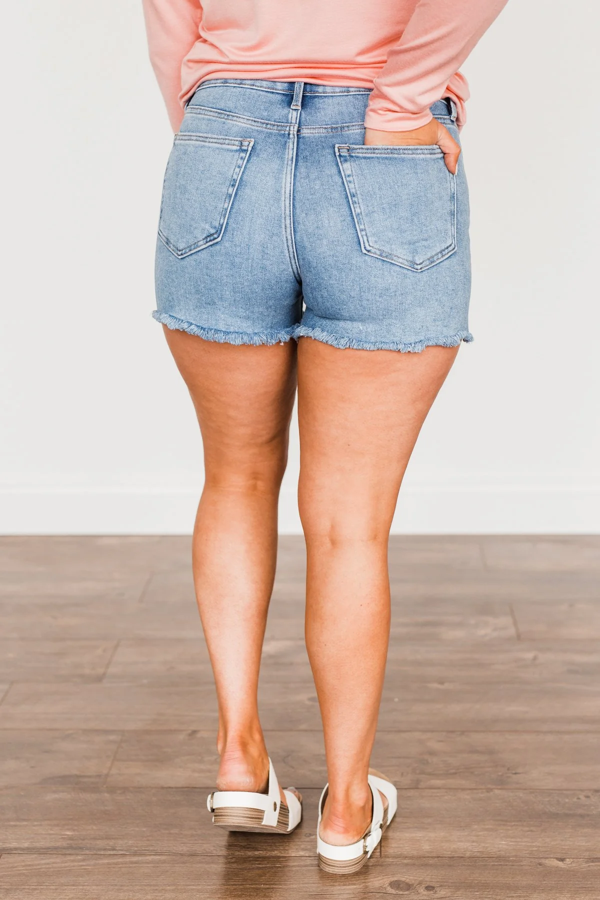 Just USA Raw Hem Shorts- Cameron Wash - Image 7