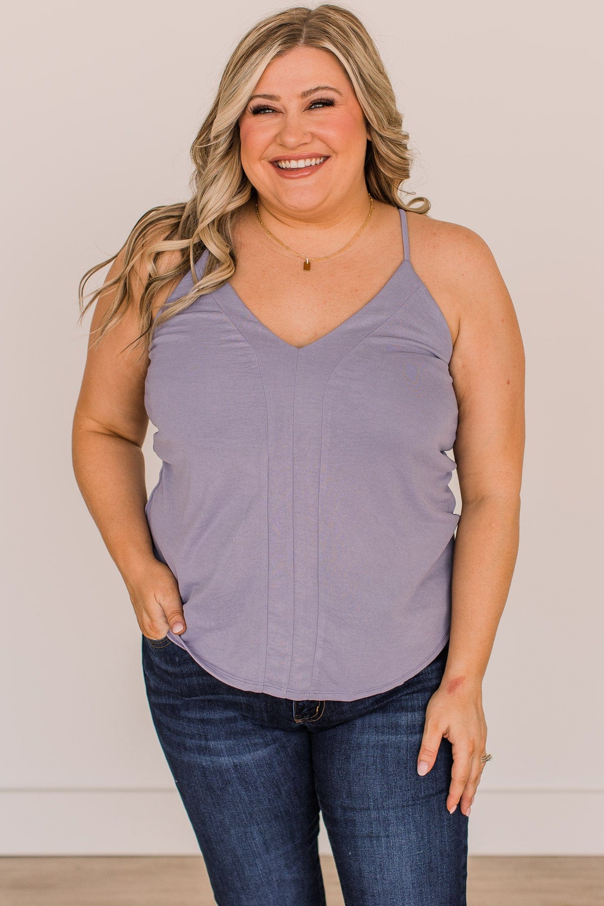 Just You And Me Tank Top- Lavender - Image 2