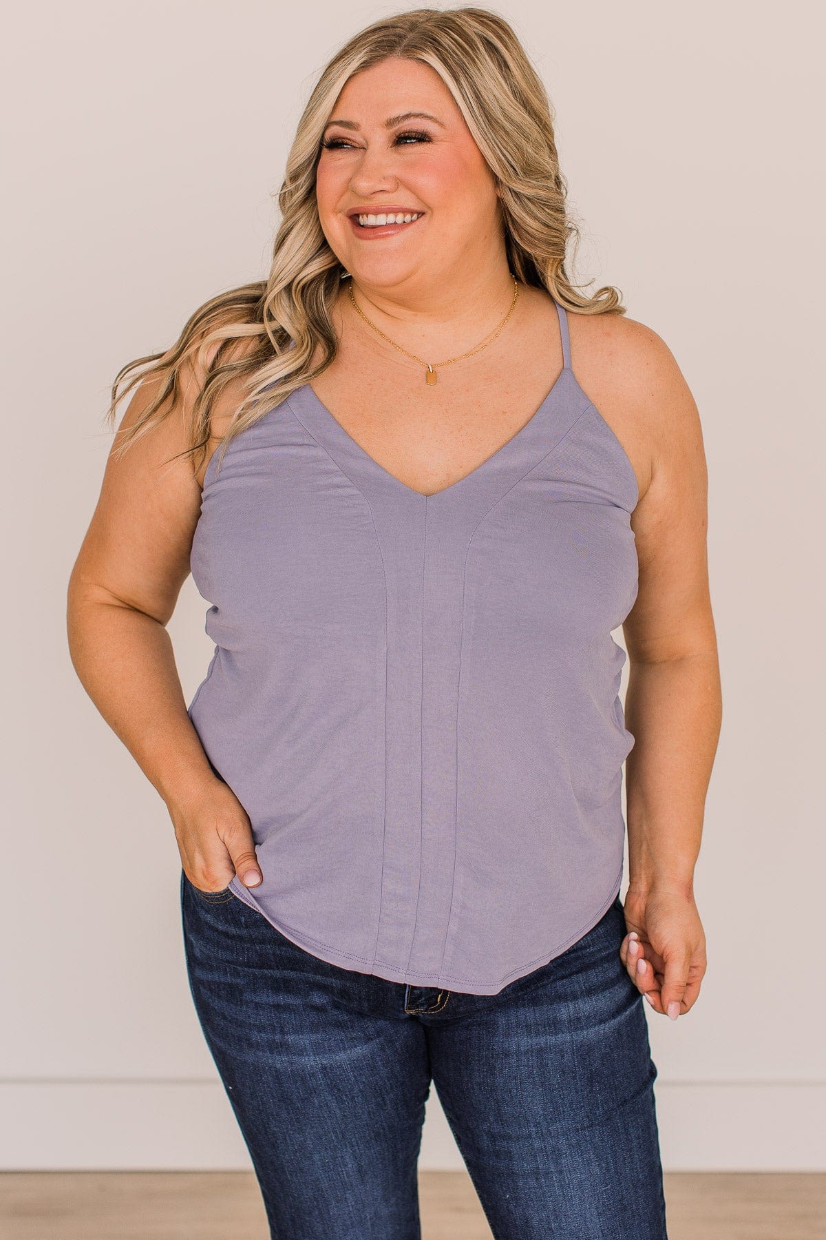 Just You And Me Tank Top- Lavender - Image 4