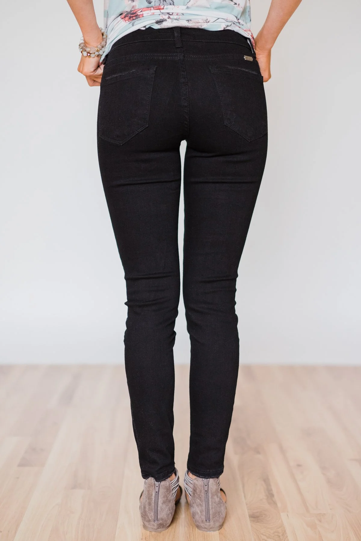 Kan Can Black Distressed Skinny Jeans - Image 8